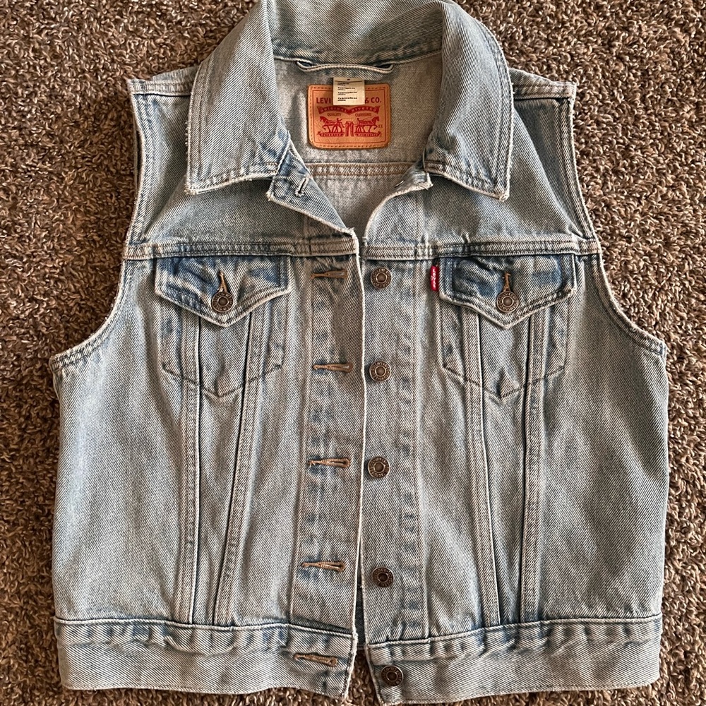 Levi's Classic Blue Denim Vest